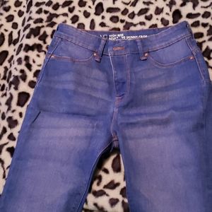 High rise sculpting skinny crop jean